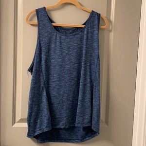 Blue heathered tank top